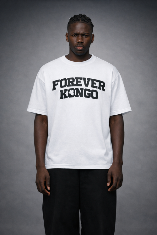 TEE-SHIRT | FOREVER KONGO [Oversize] - Blanc